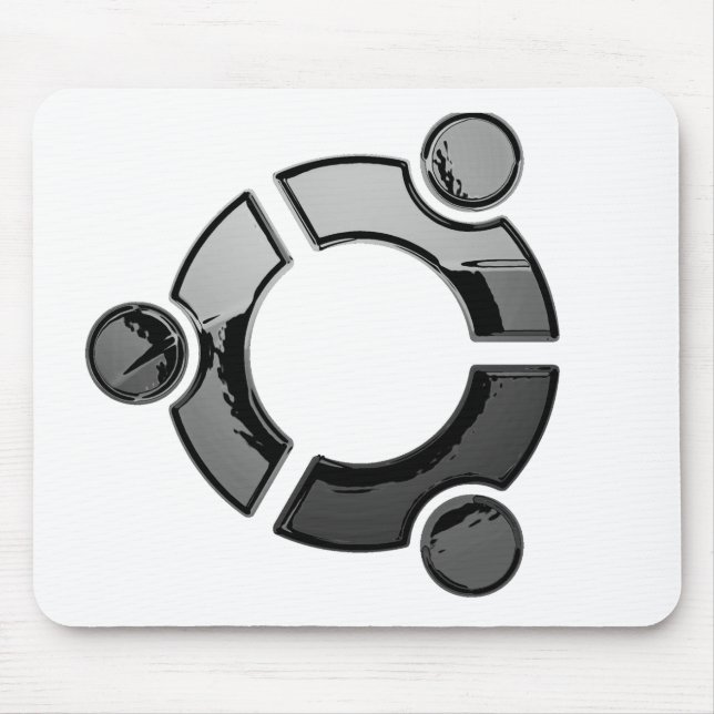 Tapis De Souris Ubuntu (chrome) (Devant)