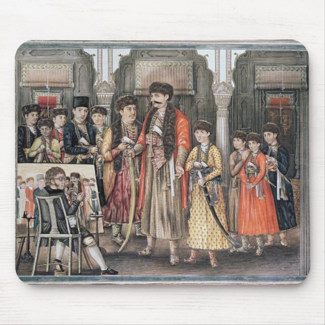 Tapis De Souris Ud-daula de Shuja, Nawab d'Oudh et ses Dix (Devant)