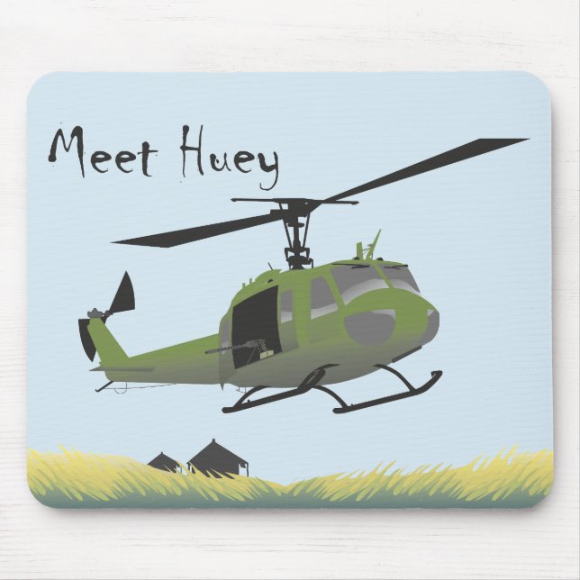Tapis De Souris UH-1 Huey Militaire Souris (Devant)