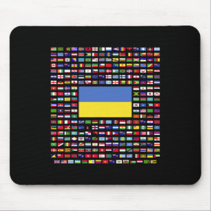 Tapis De Souris Ukraine Explorer les drapeaux du monde