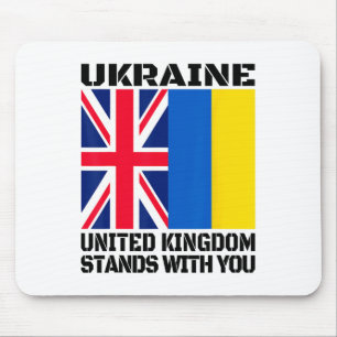 Tapis De Souris Ukraine Le Royaume-Uni est avec vous Soutien brita