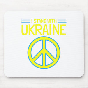 Tapis De Souris Ukraine L'Ukraine Soutien Anti-Guerre Je Me Tiens