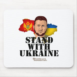 Tapis De Souris Ukraine Monténégro Volodymyr Zelenskyy Soutenez 