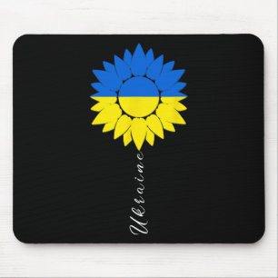 Tapis De Souris Ukraine Tournesol Drapeau Ukrainien Je Suis Avec U