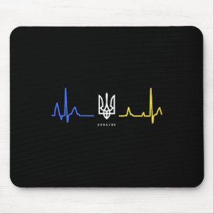 Tapis De Souris Ukraine Tryzub Drapeau Ukrainien Trident Zelensky