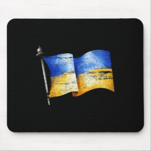 Tapis De Souris Ukraine Vintage Soutenez l'Ukraine Soutenez l'Ukra