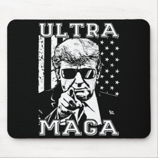 Tapis De Souris Ultra MAGA Fun Anti Biden US Flag Pro Trump Trend
