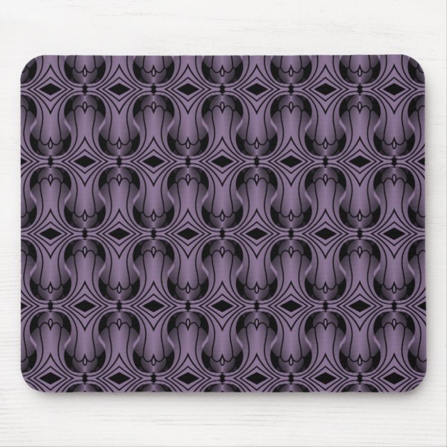 Tapis De Souris Ultramod Art Déco Mousepad, Violet (Devant)