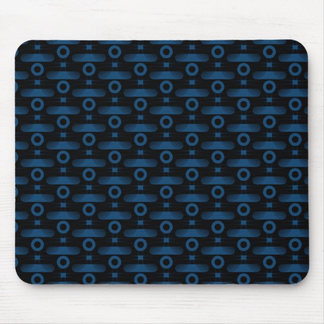 Tapis De Souris Ultramoderne Abstrait Mousepad, Royal Blue (Devant)