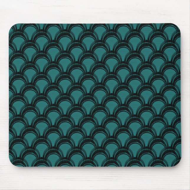 Tapis De Souris Ultramoderne Glamor Mousepad, Turquoise (Devant)
