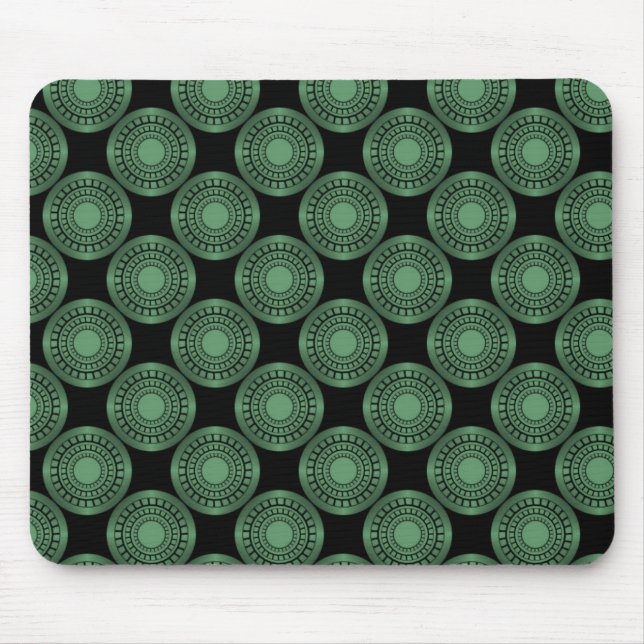 Tapis De Souris Ultramoderne Perfection Mousepad, Vert de trèfle (Devant)