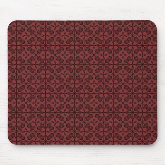Tapis De Souris Ultramoderne Retro Mousepad, Rouge brique (Devant)