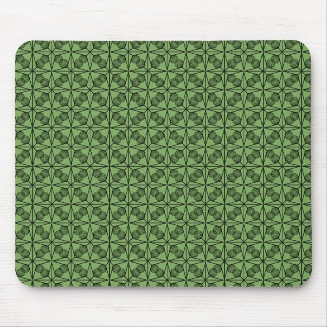 Tapis De Souris Ultramoderne Retro Mousepad, Vert clair (Devant)