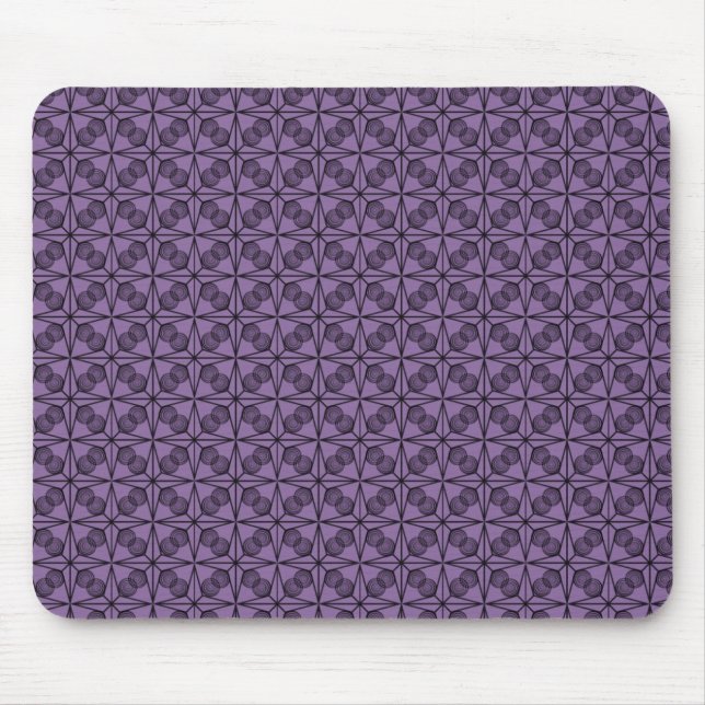 Tapis De Souris Ultramoderne Retro Mousepad, Violet (Devant)