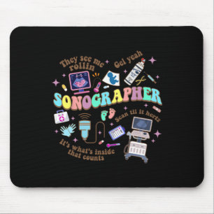 Tapis De Souris Ultrasound Tech Sonographe Journée nationale des i