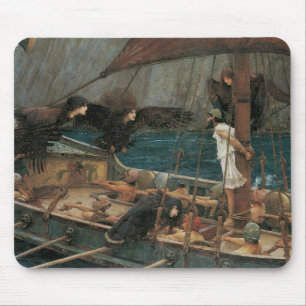 Tapis De Souris Ulysse et les sirènes par John William Waterhouse
