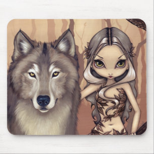 Tapis De Souris "Un ami de loup" Mousepad