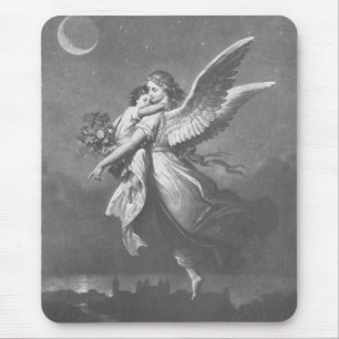 Tapis De Souris "Un ange n'a pas visité la terre verte."