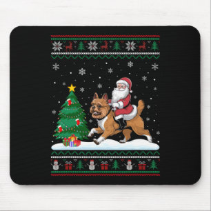Tapis De Souris Un arbre de Noël laid Père Noël Riding Bruxelles G
