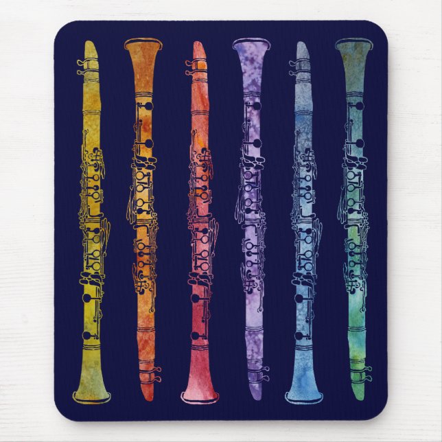 Tapis De Souris Un arc-en-ciel des clarinettes (Devant)