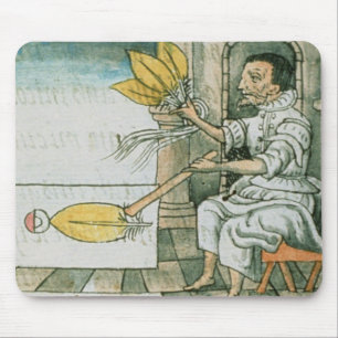 Tapis De Souris Un artisan aztèque de plume