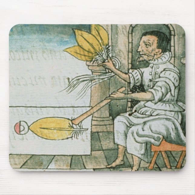 Tapis De Souris Un artisan aztèque de plume (Devant)