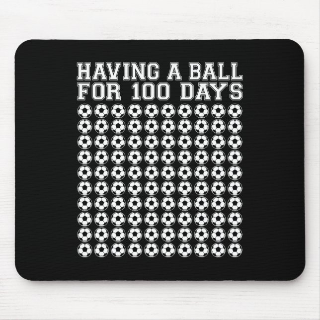 Tapis De Souris Un Bal Pour 100 Jours Sport De Football 100 Jours  (Devant)