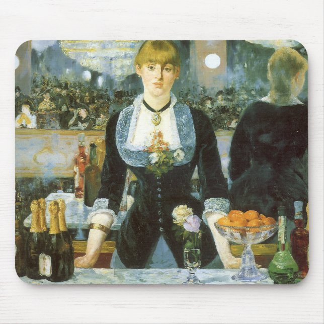 Tapis De Souris Un bar aux Folies Bergere par Edouard Manet (Devant)