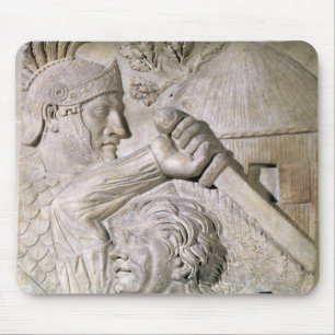 Tapis De Souris Un barbare combattant un légionnaire romain