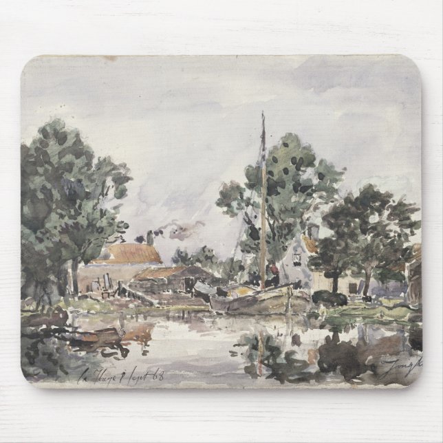 Tapis De Souris Un canal à la Haye, 1868 (Devant)