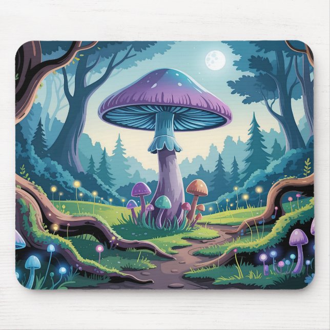 Tapis De Souris Un champignon violet (Devant)