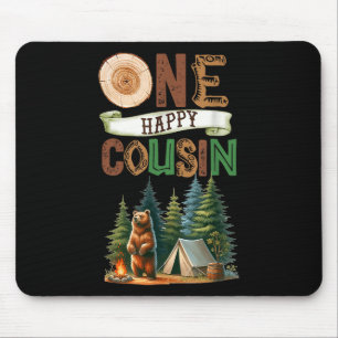 Tapis De Souris Un cousin campeur heureux pour son premier anniver