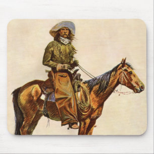Tapis De Souris Un cow-boy d'Arizona par Remington, Western vintag