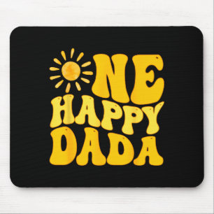 Tapis De Souris Un Dada Heureux Du Premier Voyage D'anniversaire A