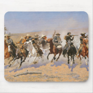 Tapis De Souris Un Dash Pour Le Bois Par Frederick Remington