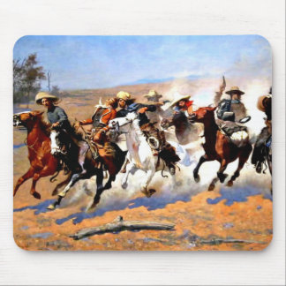 Tapis De Souris Un Dash pour le Timber, peinture de Remington,