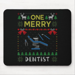 Tapis De Souris Un dentiste joyeux docteur dentaire Swe Noël laid