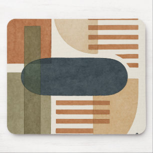 Tapis De Souris Un design abstrait moderne avec un geo superposé