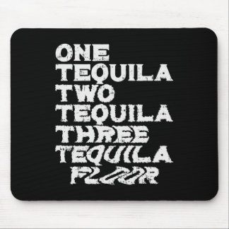 Tapis De Souris Un Deux Trois Plancher De Tequila Drôle Mexicain S