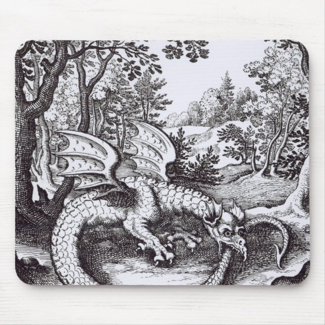 Tapis De Souris Un dragon dans la forêt (Devant)