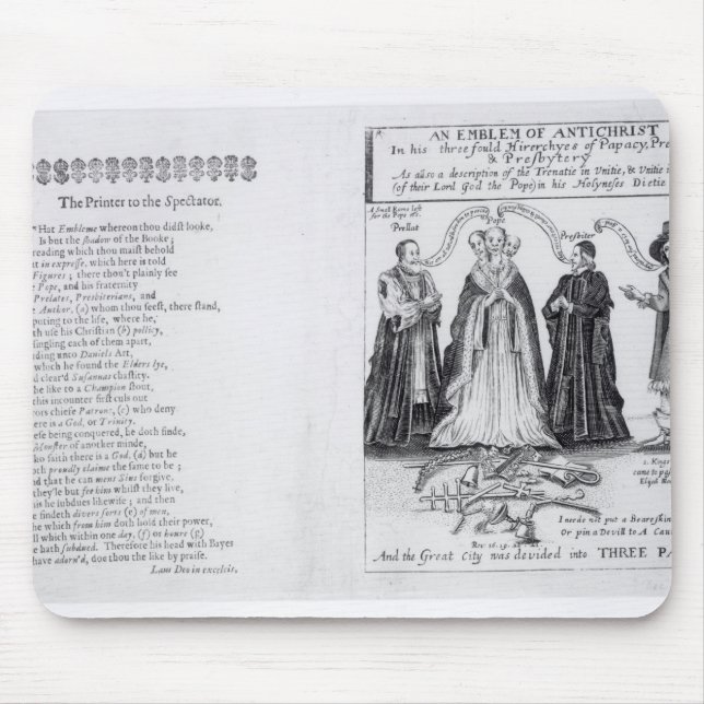 Tapis De Souris Un emblème de l'antichriste (Devant)