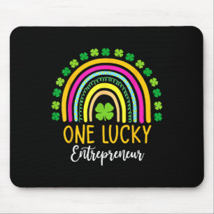 Tapis De Souris Un Entrepreneur Chanceux Shamrocks de la Saint-Pat