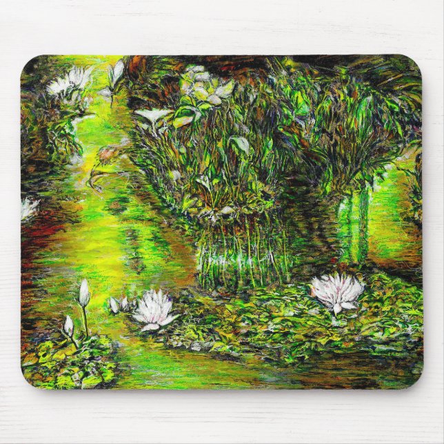 Tapis De Souris Un étang avec des pensées impures (Devant)