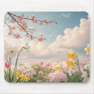 Tapis De Souris Un fond floral printanier