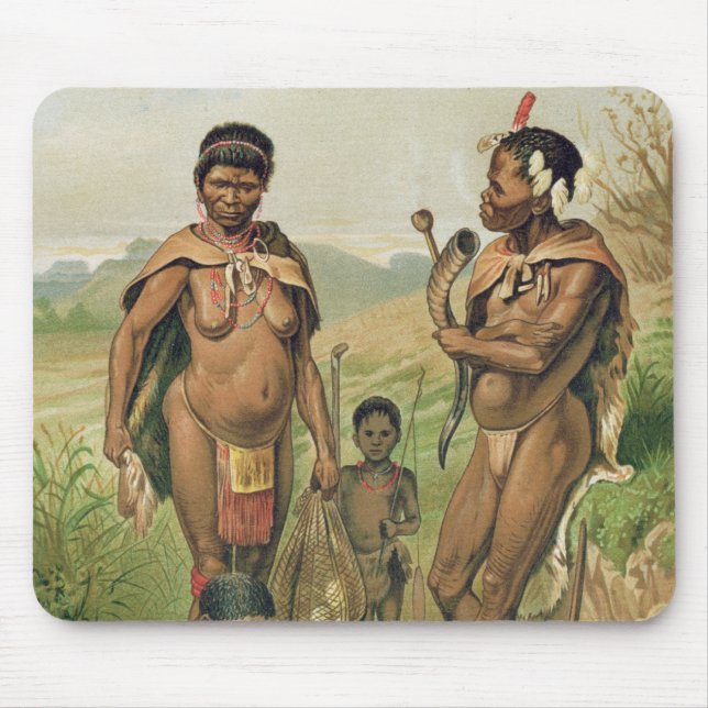 Tapis De Souris Un frontispice de famille de Bosjesman (Devant)