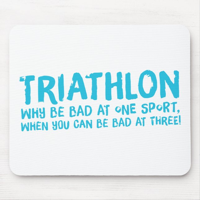 Tapis De Souris Un grand cadeau de Triathlon pour votre ami ou fam (Devant)