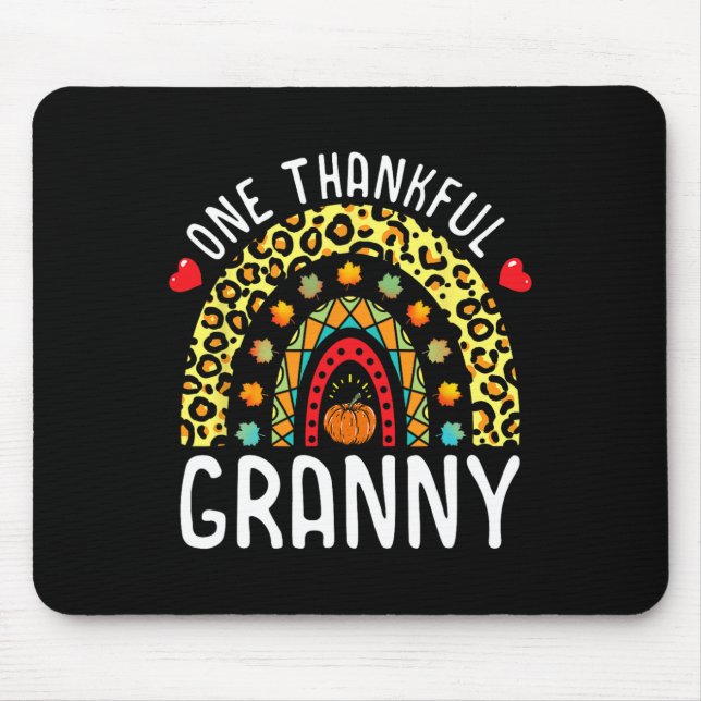 Tapis De Souris Un Granny Thanksgiving Rainbow Leopard F (Devant)