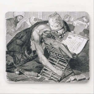 Tapis De Souris Un homme instruit absorbé dans Coran