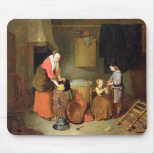Tapis De Souris Un intérieur de cuisine, XVIIème siècle