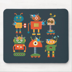 Tapis De Souris Un joli robot design pour enfants